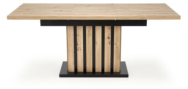 Masă Houston 1398Stejar artizan, Negru, 8x8x13cm, ExtensieExtensie, PAL laminat, PAL laminat
