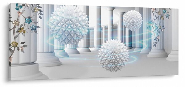 Tablou abstract în stil antic (120x50 cm)