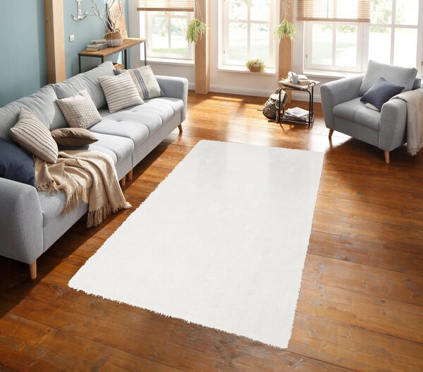 Covor Micro Soft Super alb 200/290 cm