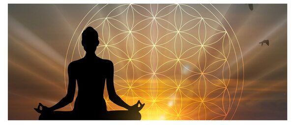 Tablou cu meditație (120x50 cm)