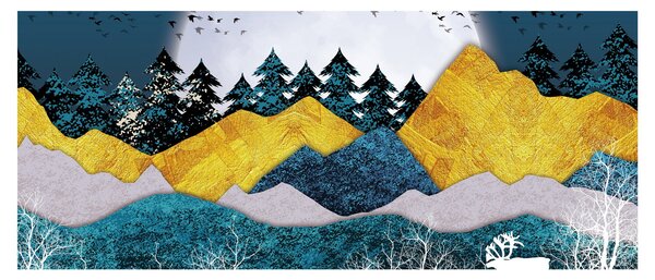 Tablou - Peisaj polar (120x50 cm)