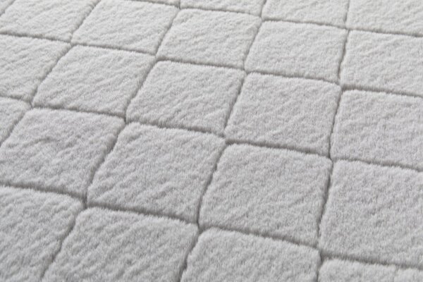 Covor Premium Belgian LOP Grofat 076, Marime 120 x 160 cm, Gri, Inaltime Fir 23 mm, Antiderapant, Antialergic, Poliester, Living, Dormitor