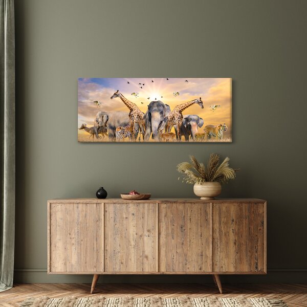 Tablou - Animae din Africa (120x50 cm)