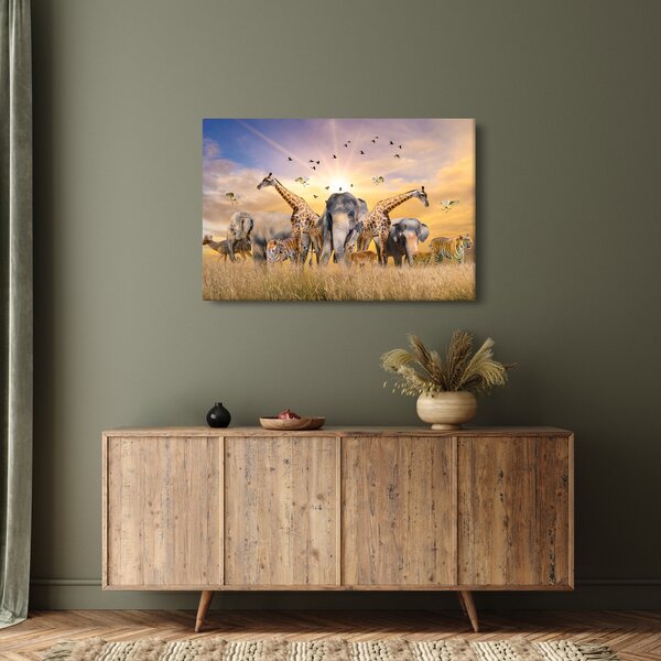 Tablou - Animae din Africa (90x60 cm)