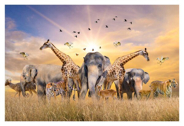 Tablou - Animae din Africa (90x60 cm)