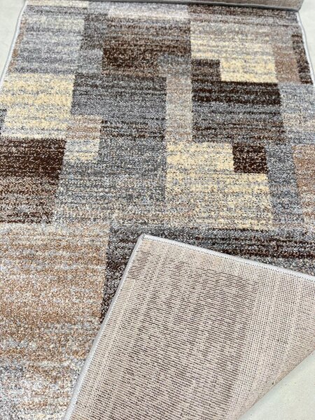 Covor Daffi 13133-190, Marime 200 x 300 cm, Maro, Inaltime Fir 6 mm, Antialergic, Polipropilena, Living, Dormitor, Sufragerie, Birou 200 x 300