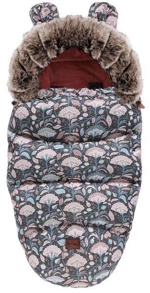 Sac de iarnă pentru copii Teddy cu model floral