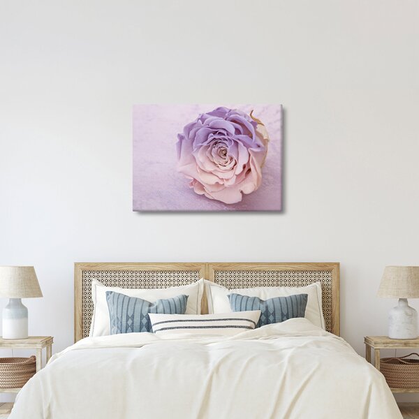Tablou detaliu florii de trandafir (70x50 cm)