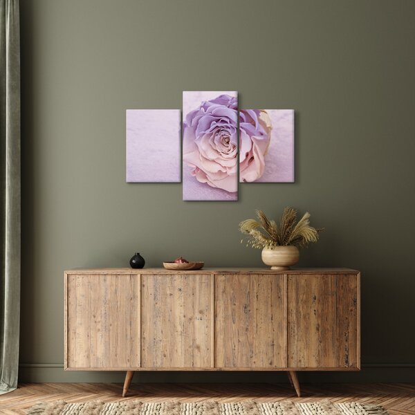 Tablou detaliu florii de trandafir (90x60 cm)