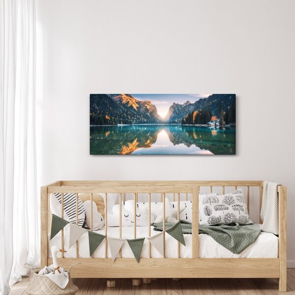 Tablou - Lacul montan (120x50 cm)