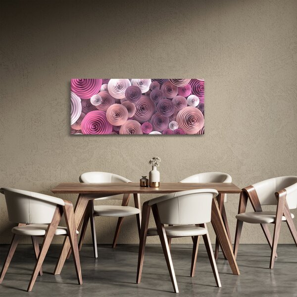Tablou abstract a florii de trandafir (120x50 cm)