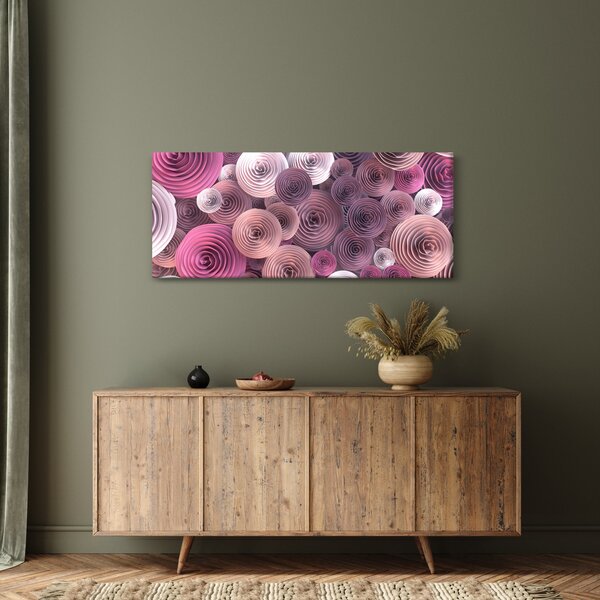 Tablou abstract a florii de trandafir (120x50 cm)