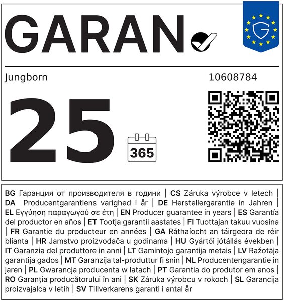 Rigolă duș Jungborn UNO fără grătar 750 mm debit apă 35l/min