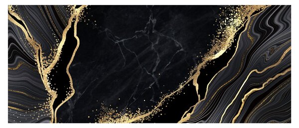 Tablou abstarcției aurii (120x50 cm)