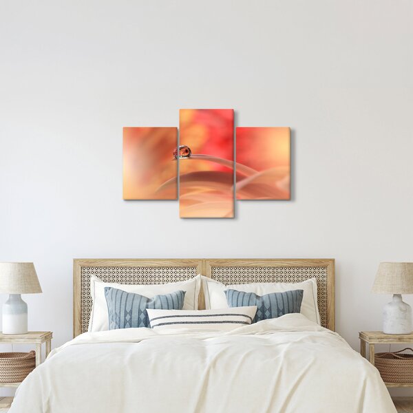 Tablou picăturii de rouă pe floare (90x60 cm)