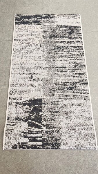 Covor Bucatarie Tip Iuta, Natura 19198-08, Marime 80 x 150 cm, Gri, Antialergic, Polipropilena, Living, Sufragerie,Terasa, Birou 80 x 150