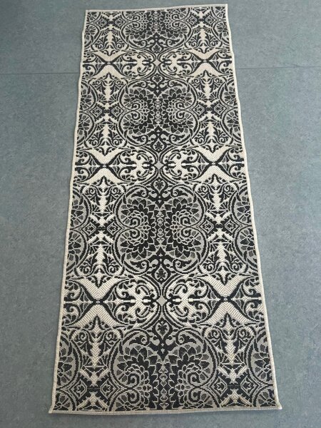 Covor Bucatarie Tip Iuta, Natura 1916-19, Marime 80 x 150 cm, Bej, Maro, Antialergic, Polipropilena, Sufragerie, Terasa, Birou, Living 80 x 150
