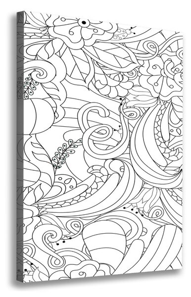 Tablouri tipărite pe pânză zentangle fundal