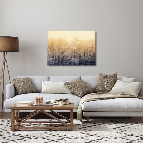 Tablou cu pădure geroasă (70x50 cm)