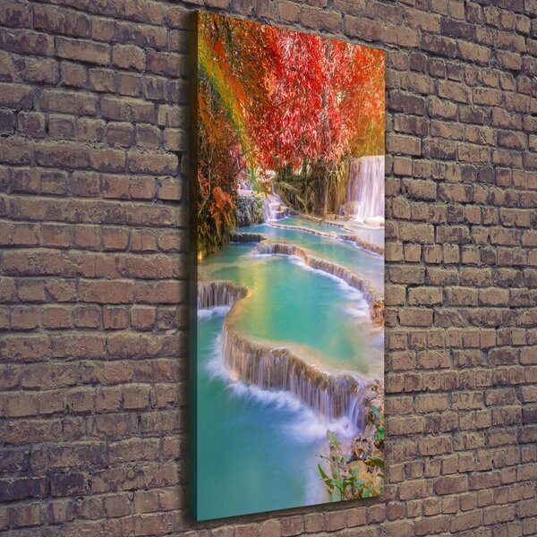 Imprimare tablou canvas Cascada în toamna