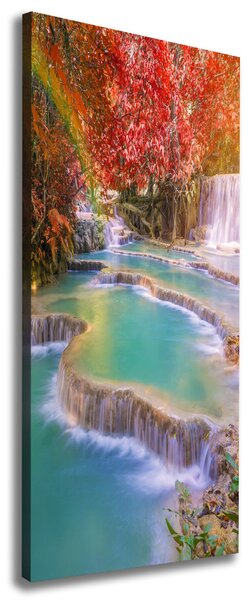 Imprimare tablou canvas Cascada în toamna