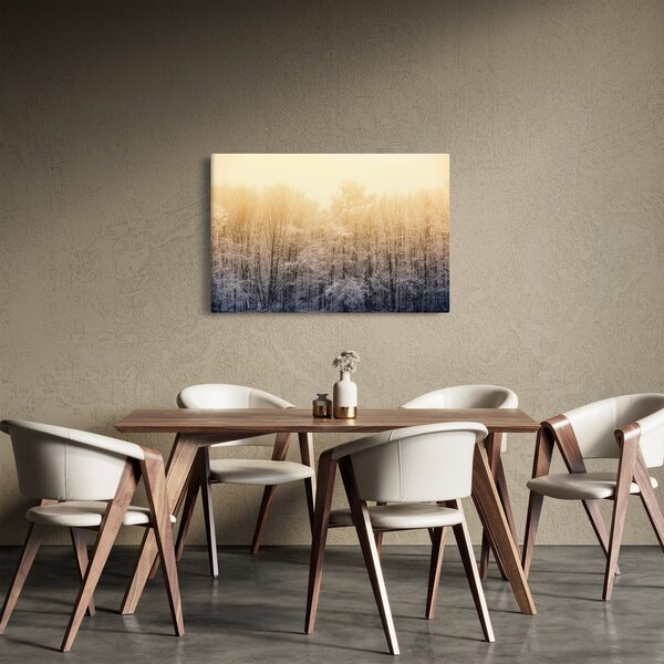 Tablou cu pădure geroasă (90x60 cm)