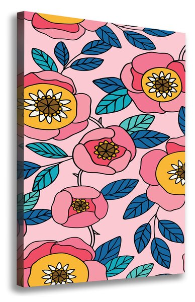 Imprimare tablou canvas flori colorate