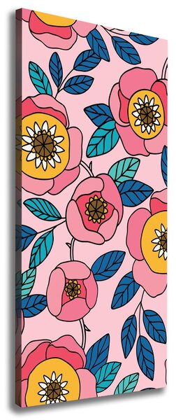 Imprimare tablou canvas flori colorate