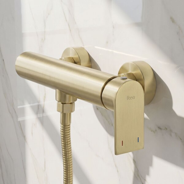 Baterie de duș Rea Hunter Brushed Gold