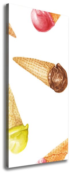 Tablou pe pânză Înghețată wafelku