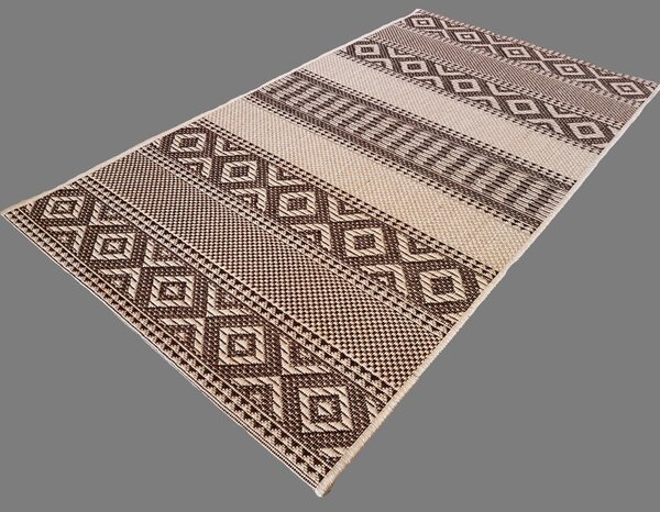 Covor Bucatarie, Natura 982 19, Crem Maro Crem, Dreptunghi, 140x200