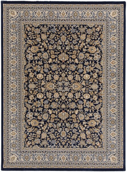 Covor Belgian Premium Kasmar 8746-334, Marime 160 x 230 cm, Albastru, Inaltime Fir 9 mm, Antialergic, Polipropilena, Living, Dormitor 160 x 230
