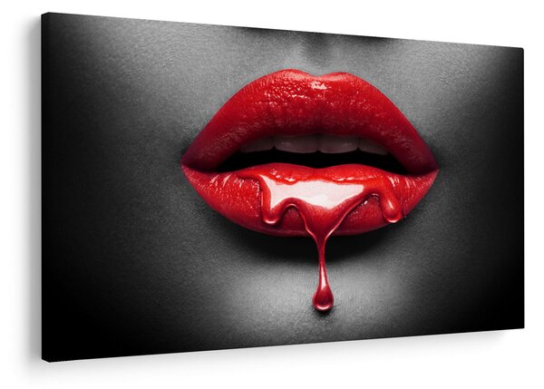 Tablou cu buze de femeie (90x60 cm)