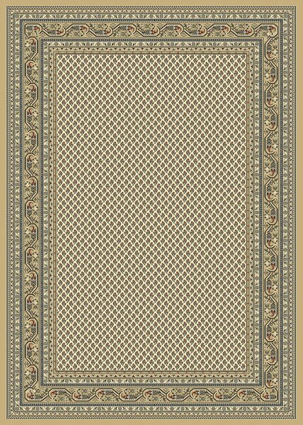 Covor Belgian Premium Kasmar 9595-684, Marime 80 x 250 cm, Bej, Inaltime Fir 9 mm, Antialergic, Polipropilena, Living, Dormitor 80 x 250
