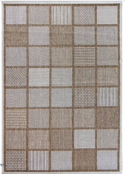 Covor Tip Iuta Jeans 19243-10, Marime 100 x 200 cm, Bej, Tesatură plată, Antialergic, Polipropilena, Bucatarie, Hol, Balcon 100 x 200