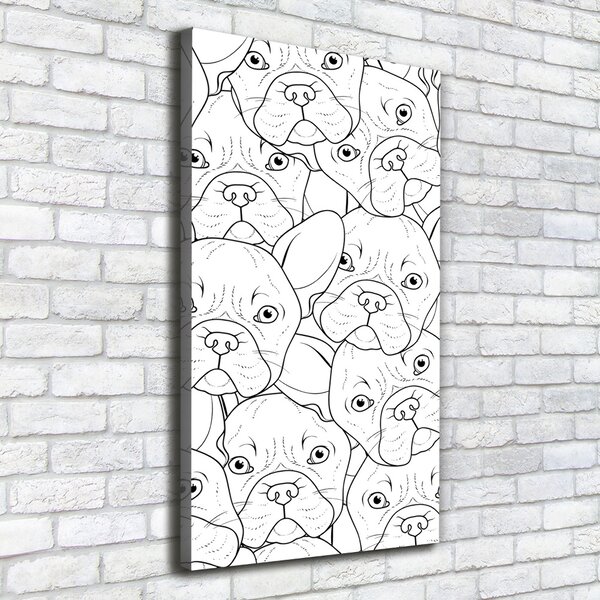 Imprimare tablou canvas Bulldogs franceză
