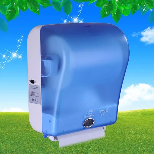 Dispenser automat prosoape de hartie,TRENDY’S, alb-blue