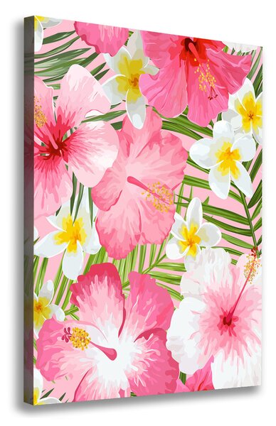 Tablou pe pânză canvas flori tropicale