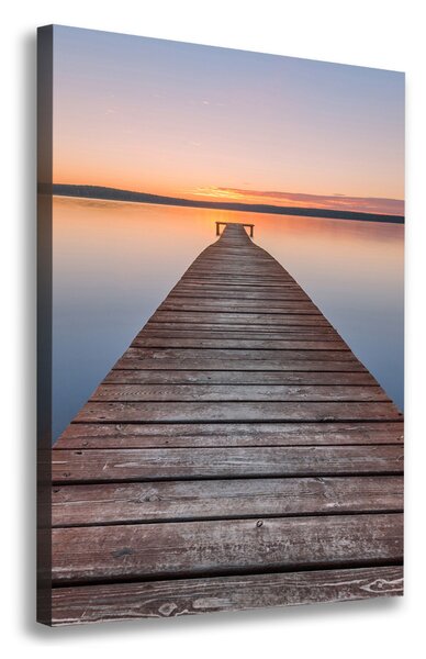 Print pe canvas debarcader din lemn