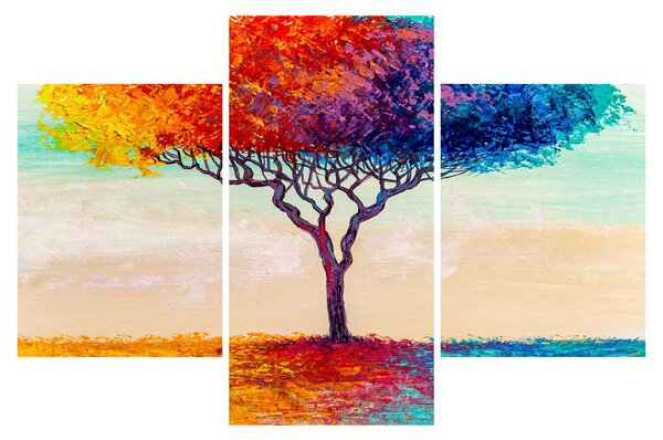 Tablou cu pom pictat (90x60 cm)