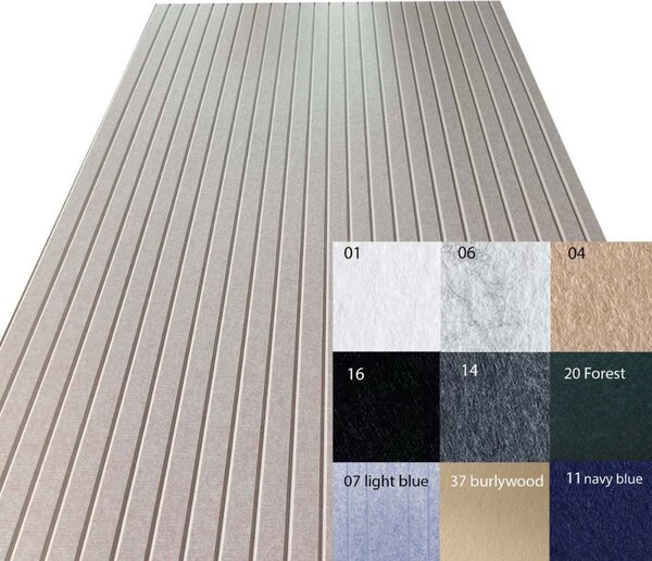 Bilnora Extra Dense simțit Model cu dungi panouri acustice 120x60x0,9cm