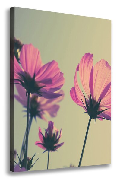 Tablou canvas flori roz