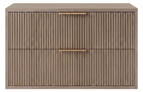 Dulap baie pentru lavoar Rea Mono 80cm Grey Oak