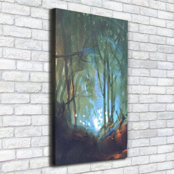 Tablou pe pânză canvas pădure mistic