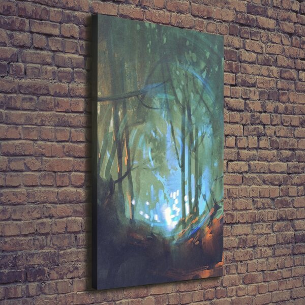 Tablou pe pânză canvas pădure mistic