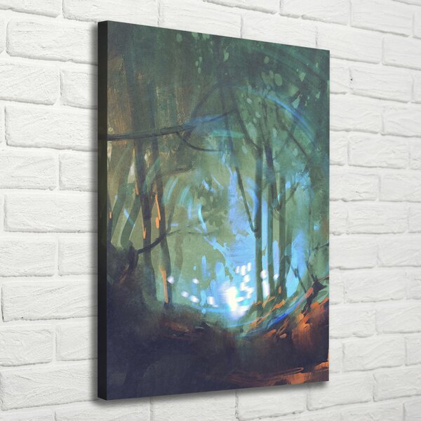 Tablou pe pânză canvas pădure mistic