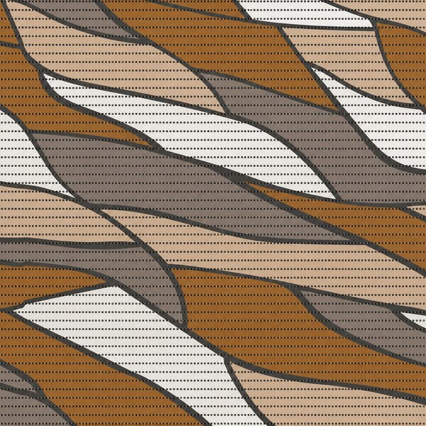 Covoras Antiderapant pentru Baie si Piscina Brown Waves V24041A, 65 × 80 cm, Absorbant, tip Burete, PVC, Maro / Bej / Gri Brown waves
