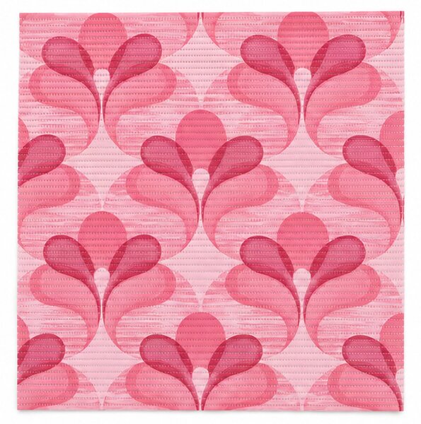 Covoras Antiderapant pentru Baie si Piscina Pink Flowers V23019A, 65 × 80 cm, Absorbant, tip Burete, PVC, Roz Pink Flowers