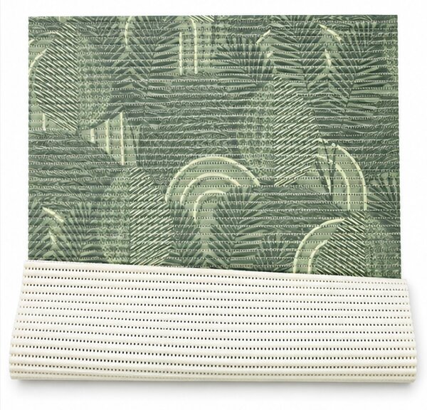 Covoras Antiderapant pentru Baie si Piscina Forest Green V23026A, 65 × 80 cm, Absorbant, tip Burete, PVC, Verde Forest Green