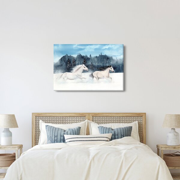 Tablou cu caii pictați (90x60 cm)